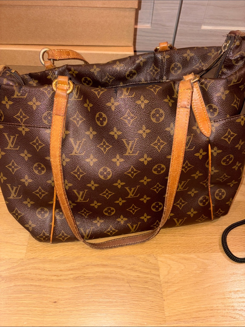 Louis Vuitton Monogram Canvas Tote in Brown and Tan